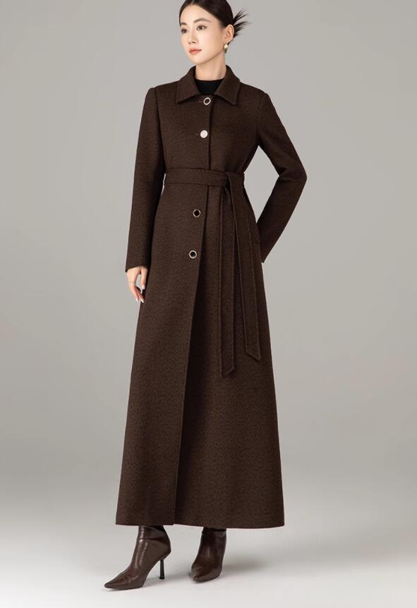 超ロングコート レディース チェスターコート　トレンチ コート マキシ丈 チェスターコート ガウンコート ロング 大きいサイズ ロング丈 アウター(4.0)