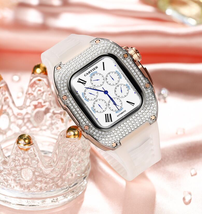 ���åץ륦���å� �Х�� ������ ���С� Apple Watch 40/41MM Se 4/5/6/7/8/9 ���ѥХ�� ���ƥ�쥹 ������ ���С� ���...