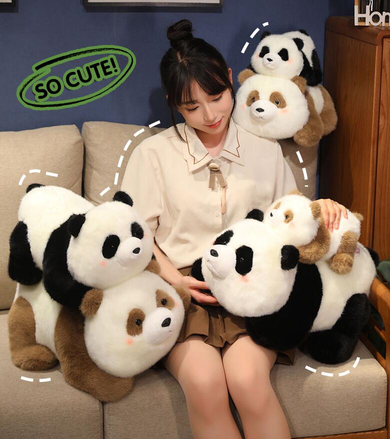 Rakuten - 萌え萌えパンダ ぬいぐるみ 抱き枕 25/35/45cm かわいい ぬいぐるみ 大きい 特大 プレゼント ギフト 人気 キッズ 子供 小学生 大人 結婚式 誕生日 動物 アニマル ふわふわぬいぐるみ パンダ グッズ ぱんだ 贈り物 店飾り ぬいぐるみ