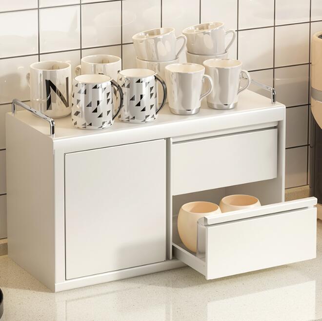 Rakuten - キッチン収納 食器棚 卓上 コップ収納 卓上食器棚 カップ収納ボックス カップ収納棚 カップ乾燥ラック コーヒーカップ棚 カップ棚 茶器 収納ボックス コンパクト 大容量 おしゃれ 卓上収納 送料無料 大容量