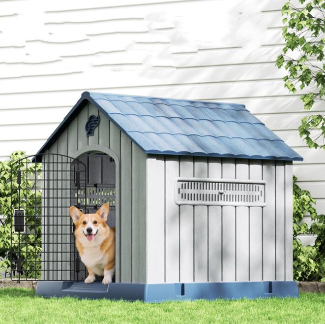 ペットハウス 犬小屋 ドッグハウス プラスチック製 洗える 屋外用 室内用 小型犬 中型犬 ペット用 犬 猫 犬舎 家 おしゃれ 耐久性 ペットシェルター 屋外 ペットハウス 室内 ペット用 犬 猫　送料無料