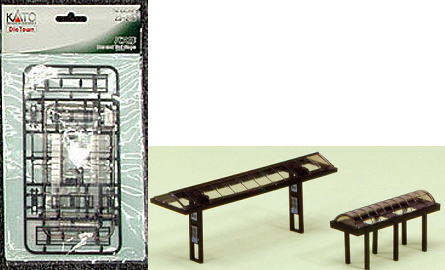 カトー　ジオタウン　23-216 バス停 　（鉄道模型）（Nゲージ）