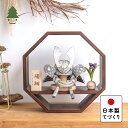 五月人形 コンパクト おしゃれ 兜 かわいい シンプル てづくり 木製 国産 天然木 モダン 5月人形 平飾り ことのおぼこ兜 せい 八角 B 5OSE-0601