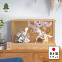 五月人形 コンパクト おしゃれ 5SETS-0171 かわいい シンプル 兜 てづくり 木製 国産 天然木 モダン 5月人形 ケース飾り 馬 ことの颯躍(そうや...
