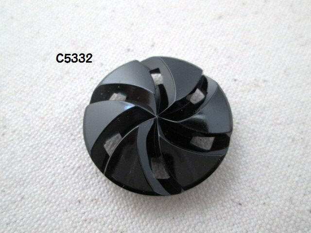 黒ボタン C5332　18mm　1個
