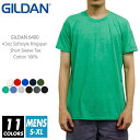 Tシャツ 無地 メンズ gildan(ギルダン) 4.5オンス 6400 s-x ソフトスタイル 薄手 半袖夏 夏服 半袖 スポーツ ダンス カラフル カラー 運動会 文化祭 イベント お揃い ストリート スタッフ ルームウエア 部屋着