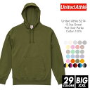 パーカー 無地 メンズ 裏パイル united athle (ユナイテッドアスレ) 10.0オンス 5214-01 xxl 秋 冬 プルオーバーパーカー フード...