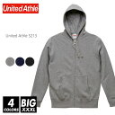 ジップ パーカー 無地 メンズ 裏パイル united athle (ユナイテッドアスレ) 10.0オンス 5213-01 xxxl 秋 冬 フルジップパーカー フード 裏毛 裏パイル 厚手 スポーツ ダンス 文化祭 イベント お揃い 親子 カップル コーデ ビッグサイズ ルームウエア 部屋着