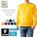 裏パイル スウェット 無地 メンズ レディース キッズ 【楽天最安値に挑戦】cross&stitch(クロスステッチ) 10オンス sw2210 s-xl クル...