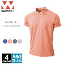 【送料無料】フィットネス ポロシャツ 無地 メンズ レディース ビッグサイズ ユニセックス wundou(ウンドウ) p815 xs-xxl 4色 ブルー オレ...