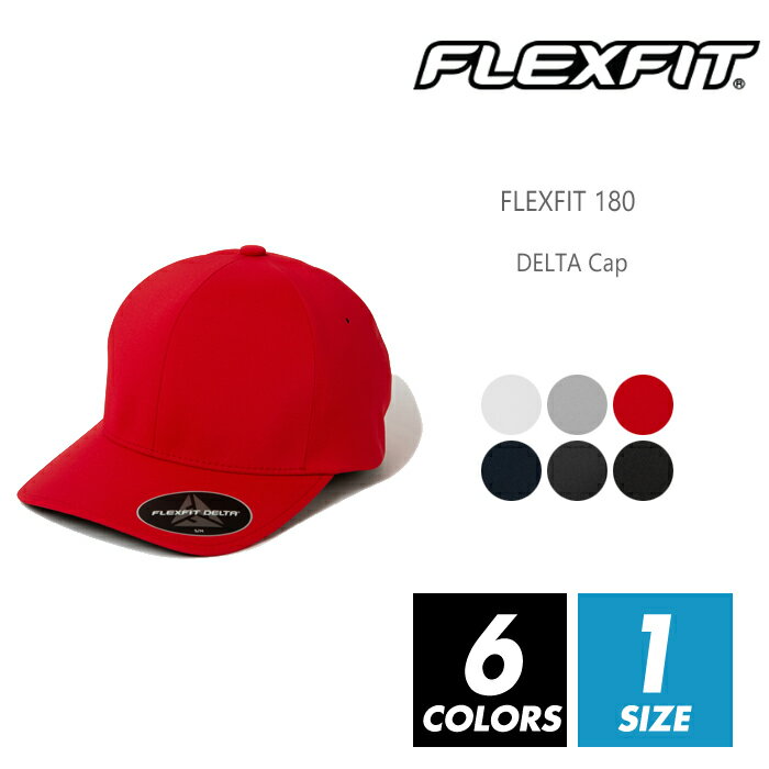 キャップ DELTA メンズ  flexfit(フレックスフィット) 180 F アウトドア スポーツ ダンス ストリート アメリカ USA カジュアル オールドスクール ヒップホップ ギャングカップル お揃い