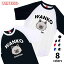 Tシャツ ラグラン半袖 WANKO ワンコ キースホンド ロゴ 犬好き 犬 いぬ イヌ ドッグ メンズ ユニセックス プレゼント おもしろ グッズ ギフト 2,380円