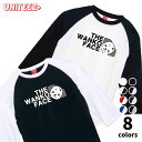 Tシャツ ラグラン七分丈 THE WANKO FACE ザ ワンコ フェイス ダルメシアン ロゴ 犬好き 犬 いぬ イヌ ドッグ メンズ ユニセックス プレゼン...