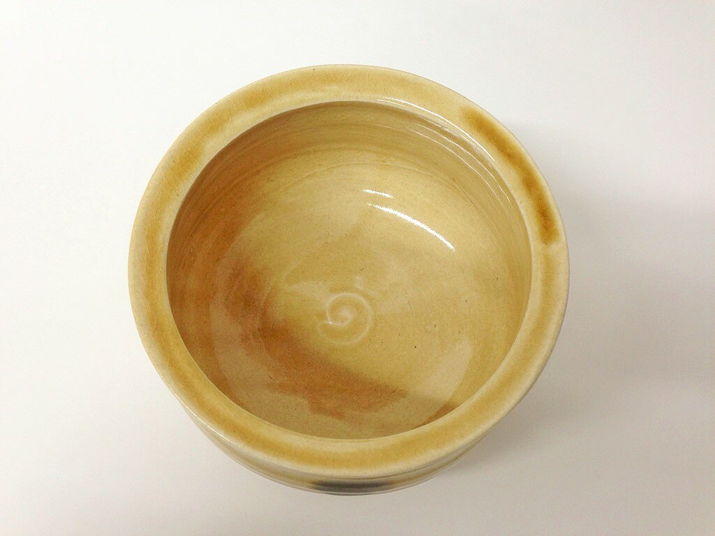 【茶道具】【裏千家・表千家】建水 黄瀬戸の紹介画像3