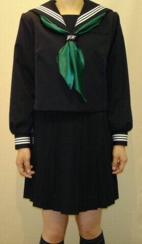 W27ネクタイ通しシシュー入り冬セーラー服