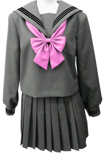 WGR22-5Bigおしゃれなグレー冬セーラー服衿・カフスクロ3本線 WGR22-5Bigおしゃれなグレー冬セーラー服衿・カフスクロ3本線