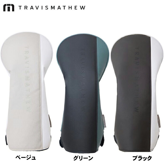 ■TRAVISMATHEW 7AN927 RTM ドライバー ヘッドカバー &nbsp; TRAVISMATHEW 7AN927 RTM ドライバー ヘッドカバー カジュアルなデザインを好むゴルファーに向けた「RTM ドライバーヘッドカバー」。 モダンなカラーブロッキングが映えるクリーンなデザインで、男女問わずお使いいただけるユニセックス仕様。 TravisMathewらしい上質なカジュアルさが際立ち、ゴルフバッグとのトータルコーディネートにも最適。 表面には汚れに強いコーティングポリエステル素材を採用。 軽量ながらも優れた耐摩耗性を持ち、クラブをしっかりと保護します。 内側はソフトな起毛素材で傷つきを防ぎ、大切なクラブを安全に収納。 統一されたデザイン性のRTMシリーズ ゴルフバッグ、ボストンバッグ、トートバッグなどと同じRTMデザインを採用。セットで揃えることで、コース上でのスタイルに統一感と上質さをプラスします 。 460対応　※一部モデルには対応しません。 素材：ポリエステル ※モニターの環境により実物と色が異なって見える場合がございます、予めご了承ください。