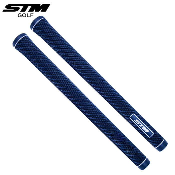 ■STM ゴルフ G-Seven ジーセブン ミッドサイズ グリップ ゴルフグリップ &nbsp; ■STM ゴルフ G-Seven ジーセブン ミッドサイズ 合計9568本のカーボンエンボスを 360 度同じパターンで配列 4本1組のアーチ型テクスチャーを平織状に交互に配列することにより全方位への滑りに強いグリップが完成。 エンボスの深さが500μから700μまで深くなりました。 カーボン柄の螺旋の向きが反対回りになりました。 アジア圏の手のサイズに合うほど良いミッドサイズ仕様 60口径のG-Rexと比較するとSTM推奨のNitto 5131Nテープで5枚ほど下巻を足して装着したぐらいのサイズです。 素材：エラストマー ※メール便対応商品(但梱包サイズを超える数量8本以上をご購入の方は通常発送となります。) 口径 重量 硬度 バックライン M60 50g 45（R） 有・無