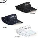 PUMA プーマ 026704 W キャット アーガイル AOP バイザー ゴルフバイザー ウィメンズ