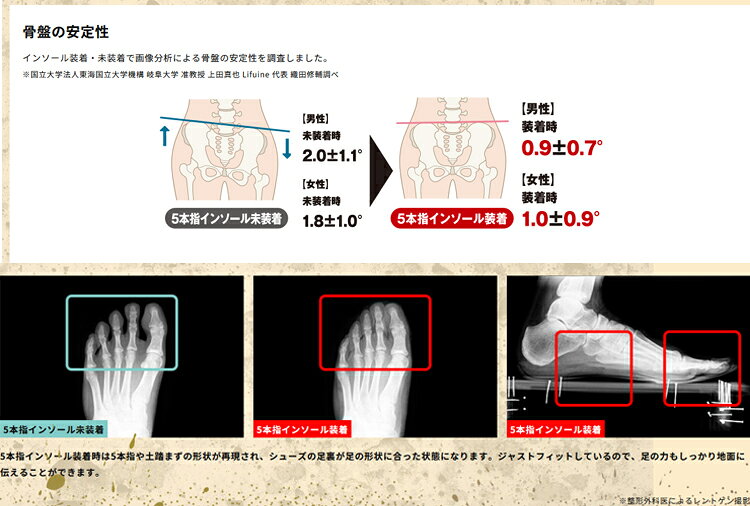 【6/1-6/30 エントリーでポイント3倍】【5月28日以降入荷】Reve 5本指インソール ...