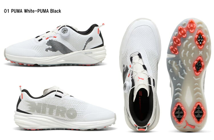 PUMA プーマ 312991 シャドウキャット ニトロ 2.0 ディスク スパイクレスシューズ ゴルフシューズ