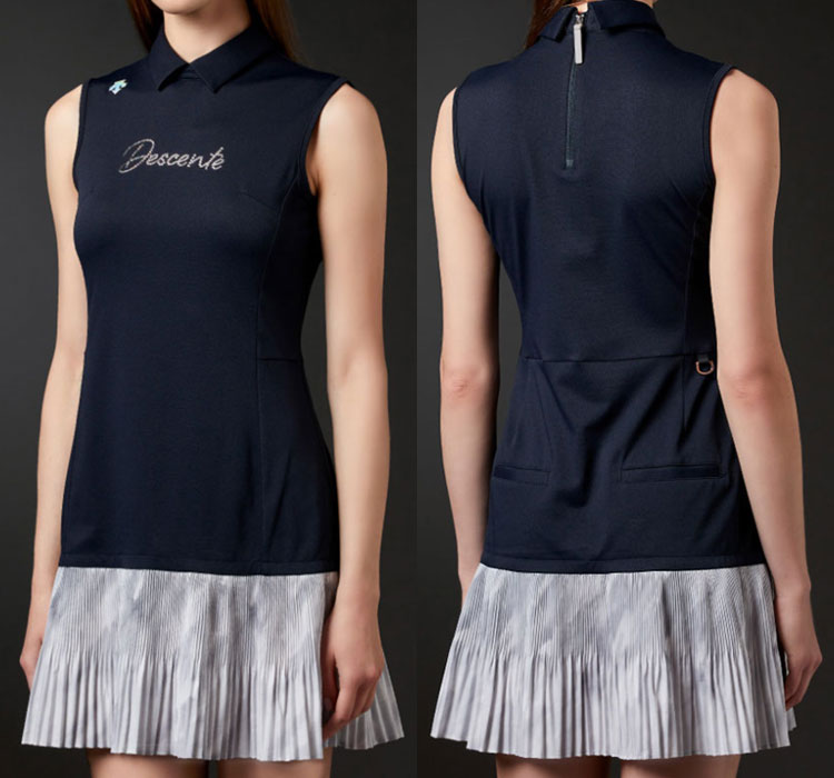 デサントゴルフ ボディシェルEXスリーブレス ワンピース DGWTJJ00 レディース