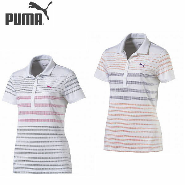 プーマ ポロシャツ レディース プーマ　WOMENS DOT STRIPE GOLF POLO 572215 レディース　US　メール便対応可（260円）