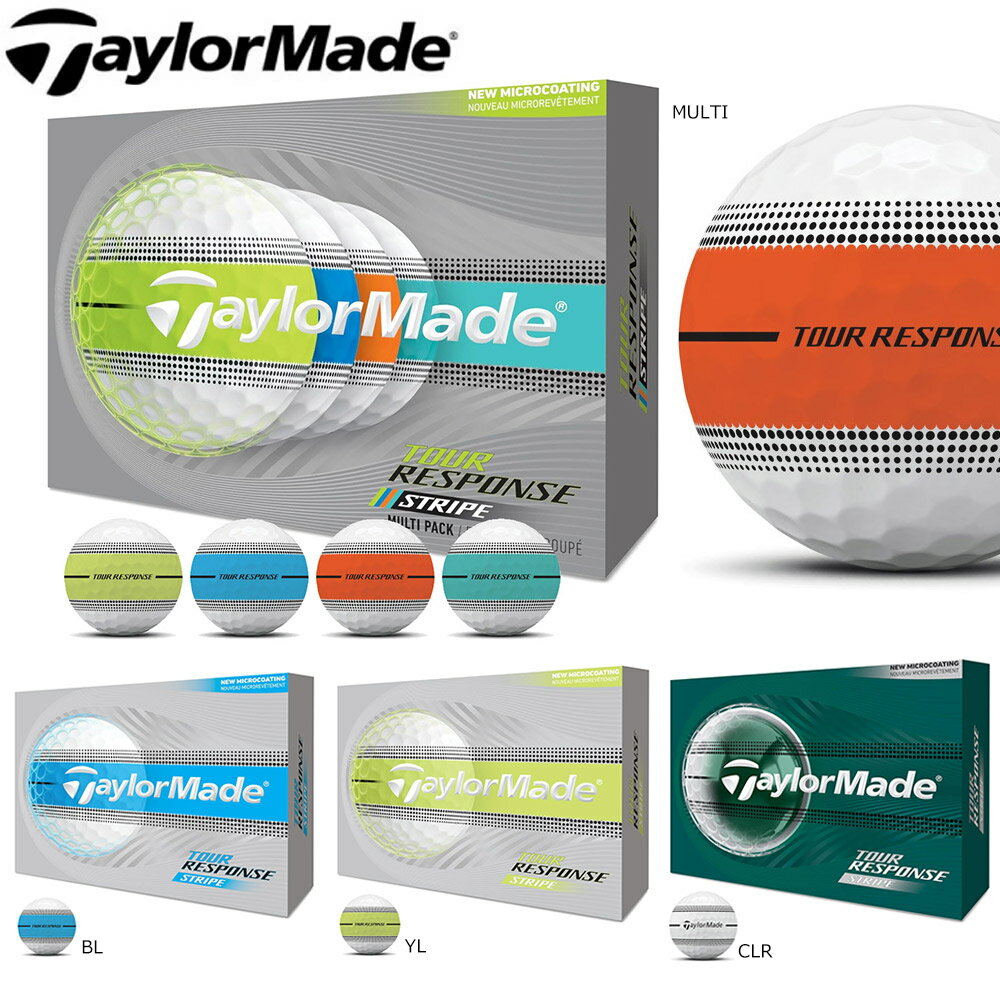 樂天商城 - テーラーメイド 2026 ツアー レスポンス ストライプ ボール Taylormade TOUR RESPONSE STRIPE 1ダース12球入り