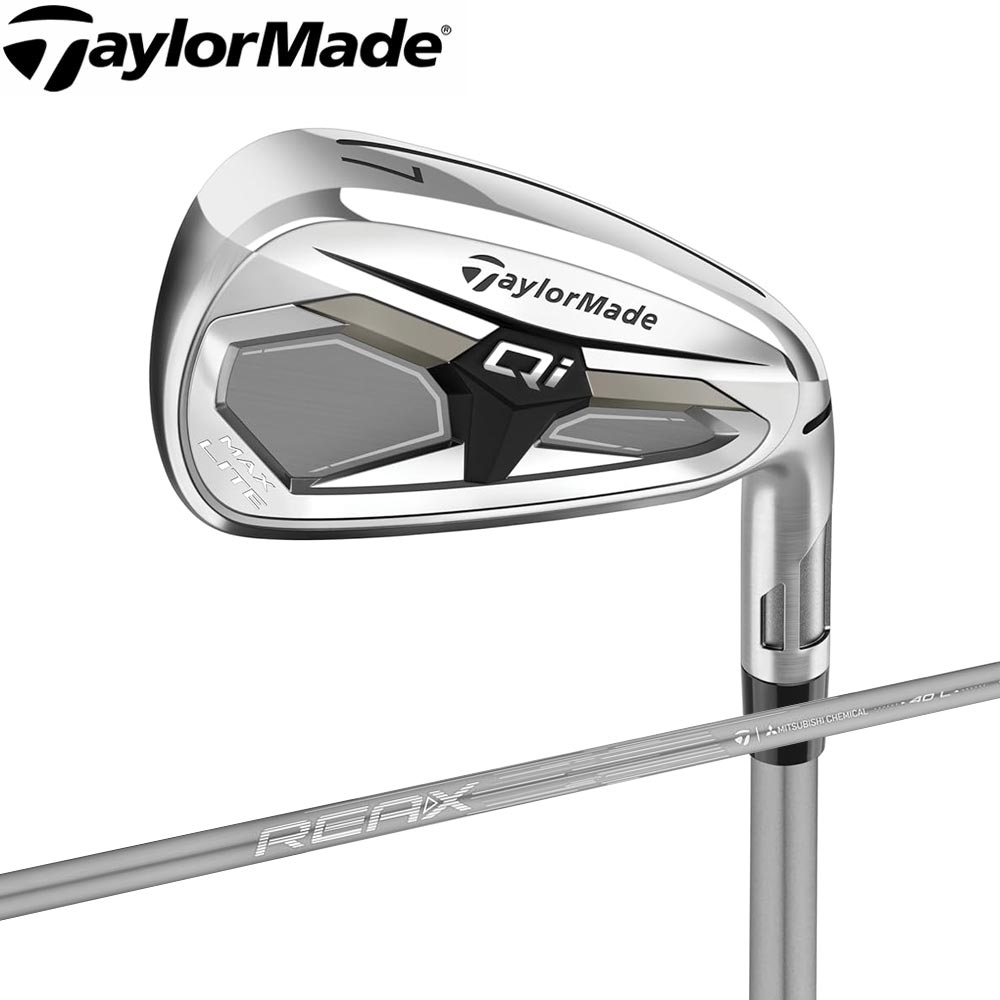 【ゴルフ感謝祭エントリーでP3倍】【#7-P/SW/5本セット】Taylormade Qi MAX LITE ウィメンズ アイアン テーラーメイド REAX40