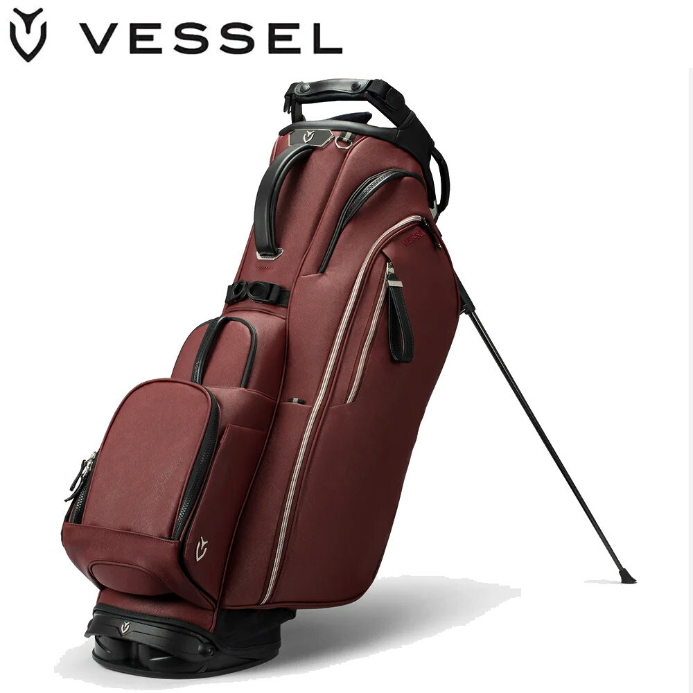 樂天商城 - ベゼル プレイヤー 5.0 プロ スタンド キャディバッグ Merlot/メルロー・マーロウ 日本正規品 VESSEL PLAYER 5.0 STAND PRO