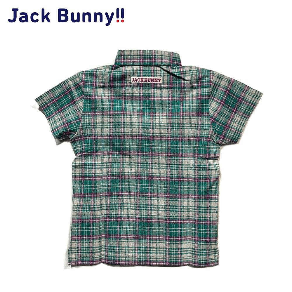 ティーオリーヴ芦屋店の【大特価80%OFF】Jack Bunny!!（ジャックバニー） (JUNIOR) 80/2カノコSJQタータンチェック半袖シャツ 264-9160433｜アングル2