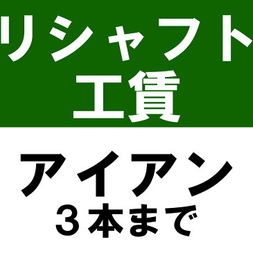 リシャフト工賃 アイアンタイプ ノーマルボア（1〜4本）※本数分ご購入ください