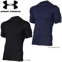 UNDER ARMOUR 1358576 アンダーアーマー UAヒートギアアーマー モック ショートスリーブ（トレーニング） 半袖 アンダーシャツ インナーシャツ その1