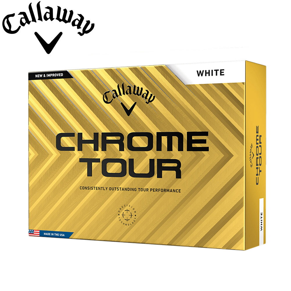 乐天商城 - 【ゆうパケットパフ配送】キャロウェイ CHROME TOUR WHITE 2024 ホワイト 1ダース 日本正規品 Callaway クロム・ツアー ホワイト