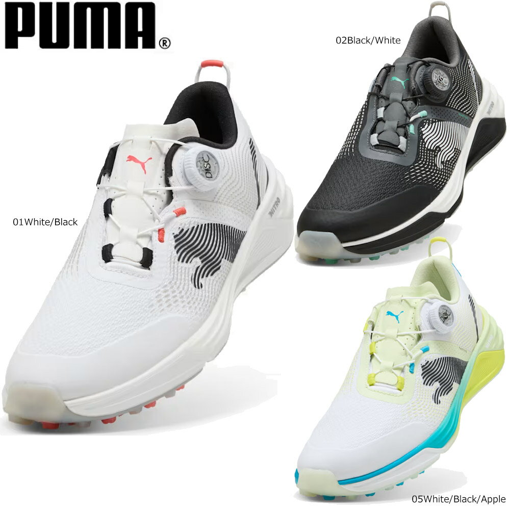 Rakuten - 【ゴルフ感謝祭エントリーでP3倍】PUMA 312991 プーマ メンズ シャドウキャット ニトロ 2.0 ディスク スパイクレスシューズ