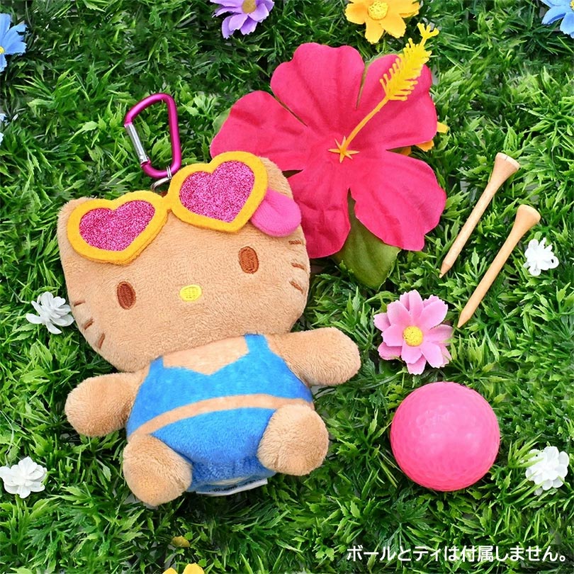 【ゴルフ感謝祭エントリーでP3倍】ハローキティ 日焼け ボールポーチ ゴルフ ボー...