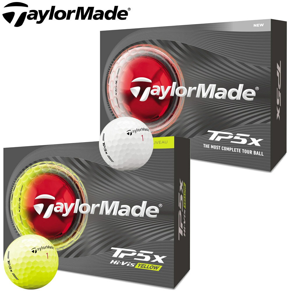 ゆうパケットパフの詳細はこちらから 世界で戦うチームテーラーメイドの成功が、その性能を物語る。新しい「TP5x」ボールは、ティーショットで圧倒的な低スピンと飛距離を発揮。さらにグリーン周りでは、極上の打感・打音の良さと優れたコントロール性能を実現。 風を制する「マイクロコーティング」搭載 ミクロの厚さで均等にボールをコーティングできるテーラーメイド独自の新技術。従来のボールだと表面のディンプルにコーティング剤が溜まり弾道のバラつきが発生する中、新しい「TP5」シリーズではこの「マイクロコーティング」により、この肉眼では見えない課題を解決。弾道の精度が高まり着弾位置のバラつきを抑え、より強い弾道を実現。 スピードの頂へ。未踏の飛距離へ 新しい「TP5x」ボールでは、再設計された「スピードラップコア」を搭載。反発係数（COR, Coefficient of Restitution）を高め、卓越したボールスピードを実現。ツアー基準のスピードを、あなたのショットに刻む。 1ダース：12球入り ※使用している画像はメーカーのものになります。実物とは色合いが変わる場合がございます。ゆうパケットパフの詳細はこちらから 世界で戦うチームテーラーメイドの成功が、その性能を物語る。新しい「TP5x」ボールは、ティーショットで圧倒的な低スピンと飛距離を発揮。さらにグリーン周りでは、極上の打感・打音の良さと優れたコントロール性能を実現。 風を制する「マイクロコーティング」搭載 ミクロの厚さで均等にボールをコーティングできるテーラーメイド独自の新技術。従来のボールだと表面のディンプルにコーティング剤が溜まり弾道のバラつきが発生する中、新しい「TP5」シリーズではこの「マイクロコーティング」により、この肉眼では見えない課題を解決。弾道の精度が高まり着弾位置のバラつきを抑え、より強い弾道を実現。 スピードの頂へ。未踏の飛距離へ 新しい「TP5x」ボールでは、再設計された「スピードラップコア」を搭載。反発係数（COR, Coefficient of Restitution）を高め、卓越したボールスピードを実現。ツアー基準のスピードを、あなたのショットに刻む。 1ダース：12球入り ※使用している画像はメーカーのものになります。実物とは色合いが変わる場合がございます。