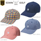 EDWIN GOLF EDC2048A エドウィン ゴルフ サッカー地キャップ メンズ アクセサリー 帽子