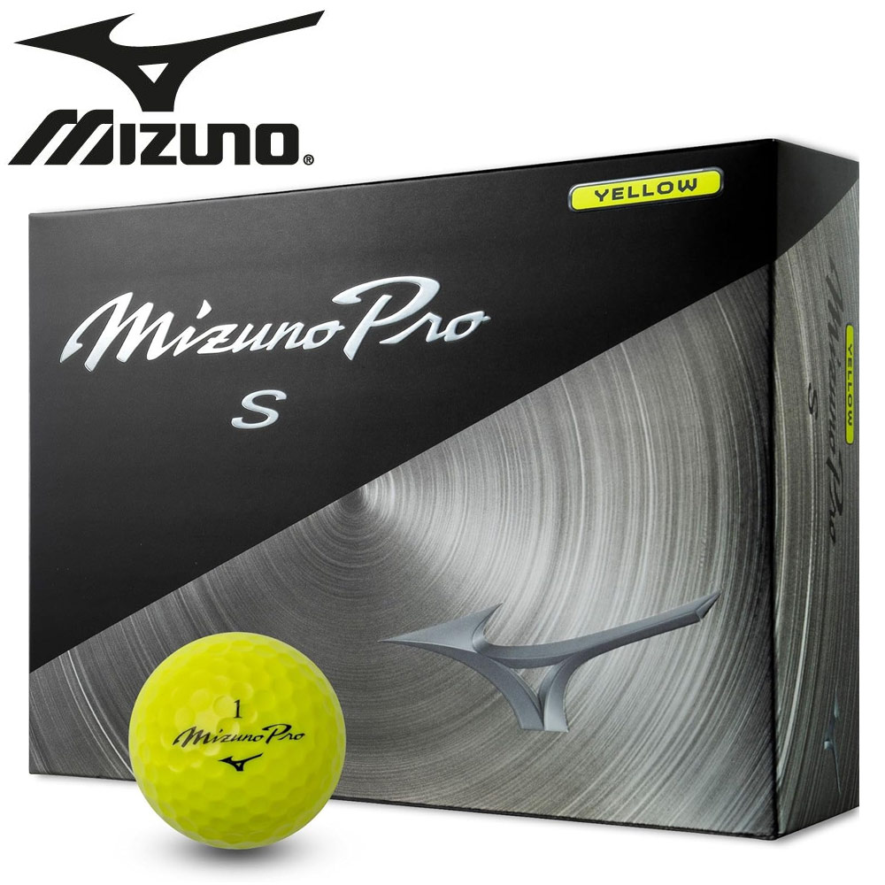 乐天商城 - 【ゆうパケットパフ配送】MIZUNO ミズノ ゴルフボール ミズノプロ S イエロー MizunoProS 1ダース 12個入 5NJBT836-50