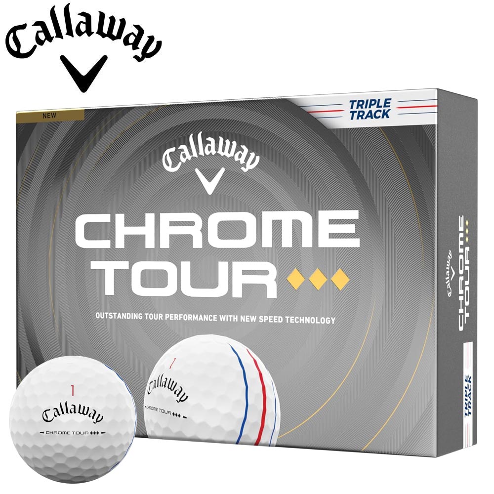 【ゆうパケットパフ配送】キャロウェイ CHROME TOUR ◆◆◆ トリプル・トラックボール 1ダース 2026 Callaway クロムツアー トリプルダイヤ