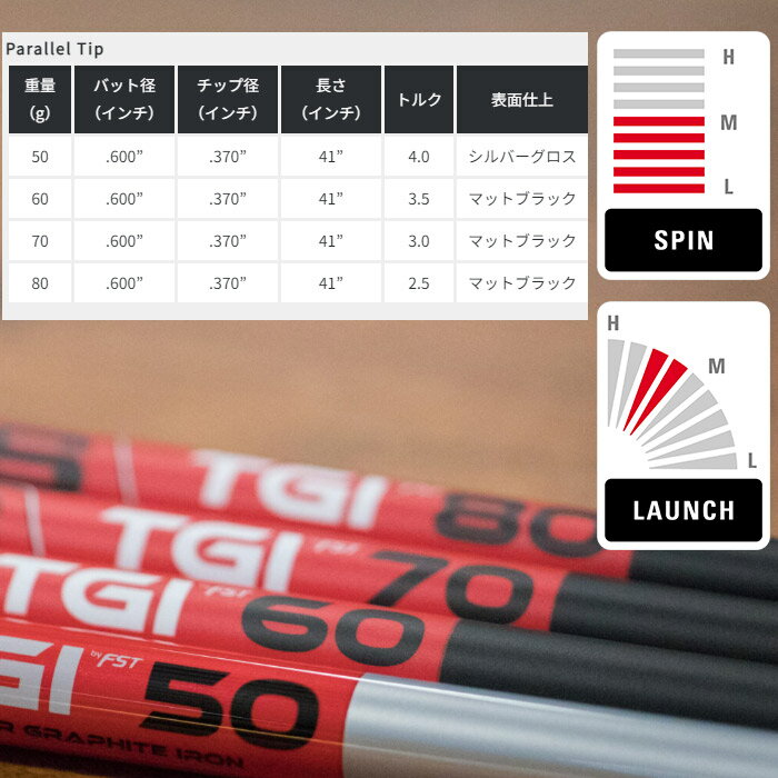 KBS TGI パラレル アイアン用シャフト TOUR GRAPHITE IRON カーボンシャフト 日本仕様