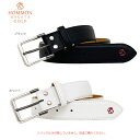 HOMMON HAKATA GOLF 撥水カーフ レザーベルト 40mm 牛革 ゴルフ バックル別売り