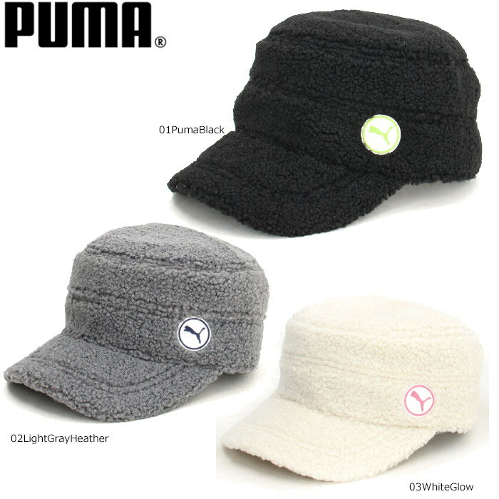 【エントリーでポイント3倍】PUMA 026059 ウィメンズ プーマゴルフ W FOG シェルパフリースキャップ ゴルフキャップ
