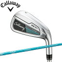 【女性専用シリーズ】キャロウェイREVA RISEアイアン 7-SW/6本セット 日本仕様 ELDIO40/L装着モデル Callaway