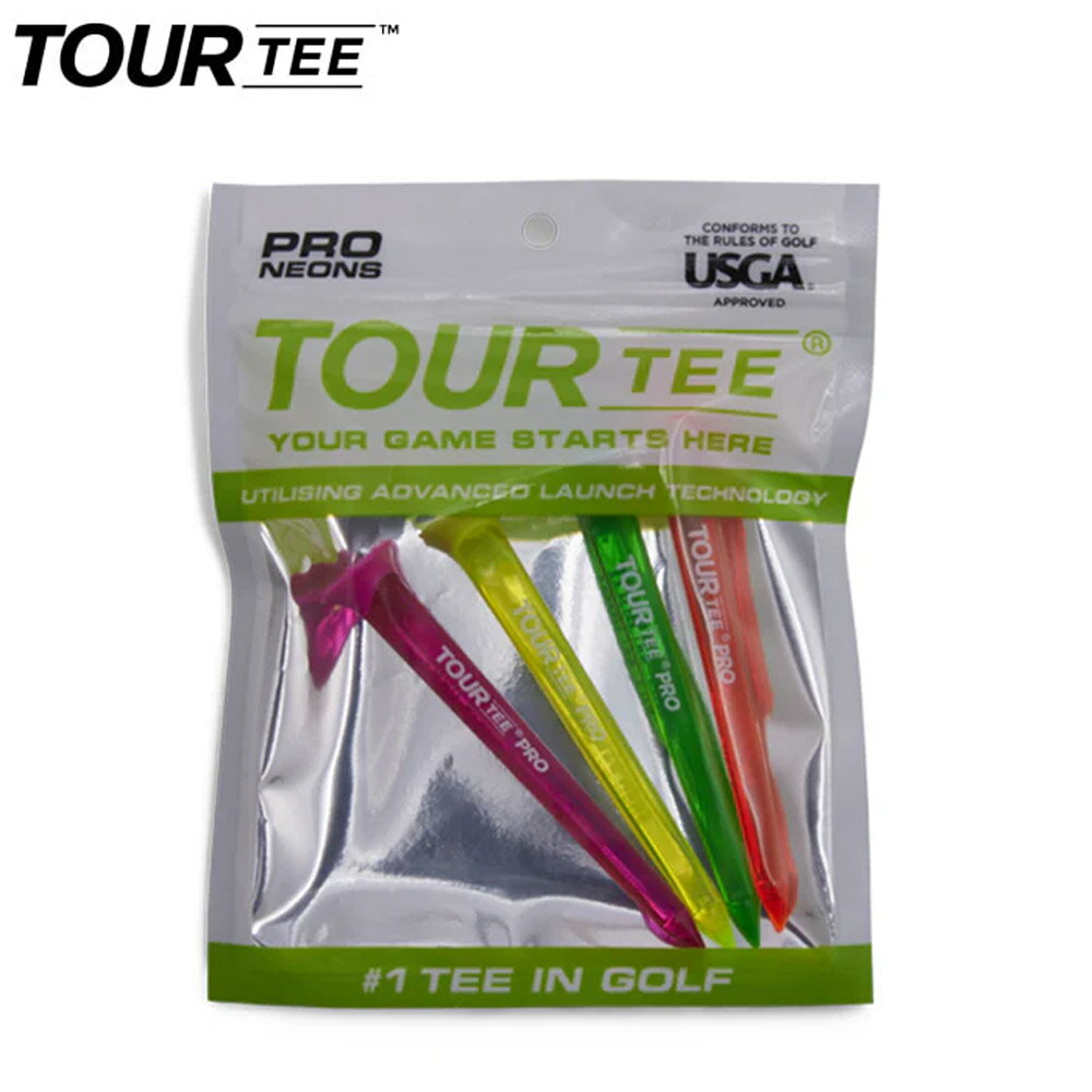 乐天商城 - 【ゴルフ感謝祭エントリーでP3倍】TOUR TEE PRO NEONS ツアーティー プロ ネオン T-489(590) 4本入り