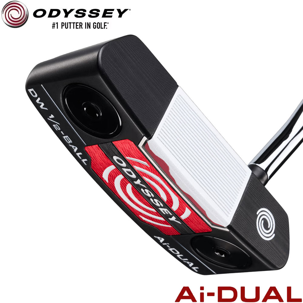 【3/4-11はエントリーで全品P4倍】【数量限定】ODYSSEY Ai-DUAL 1/2-BALL DWパター オデッセイ エーアイ デュアル ハーフボール ダブルワイド