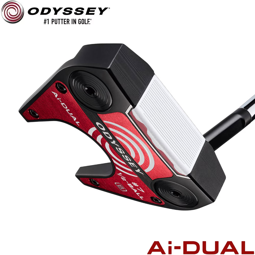 【3/4-11はエントリーで全品P4倍】【数量限定】ODYSSEY Ai-DUAL 1/2-BALL #7 Sパター オデッセイ エーアイ デュアル ハーフボール 7 S