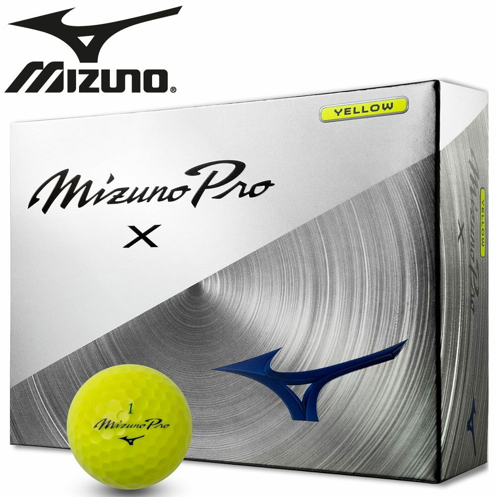 樂天商城 - MIZUNO ゴルフボール ミズノプロ X イエロー MizunoProX 1ダース 12個入 5NJBT836-60
