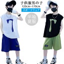 韓国子供服 子供服 男の子 ボーイズ服 スポーツ着 子供服 男の子 男の子 夏服 2点セット タンクトップ ハーフパンツ スポーツウェア ダンス衣装 オシャレ ...