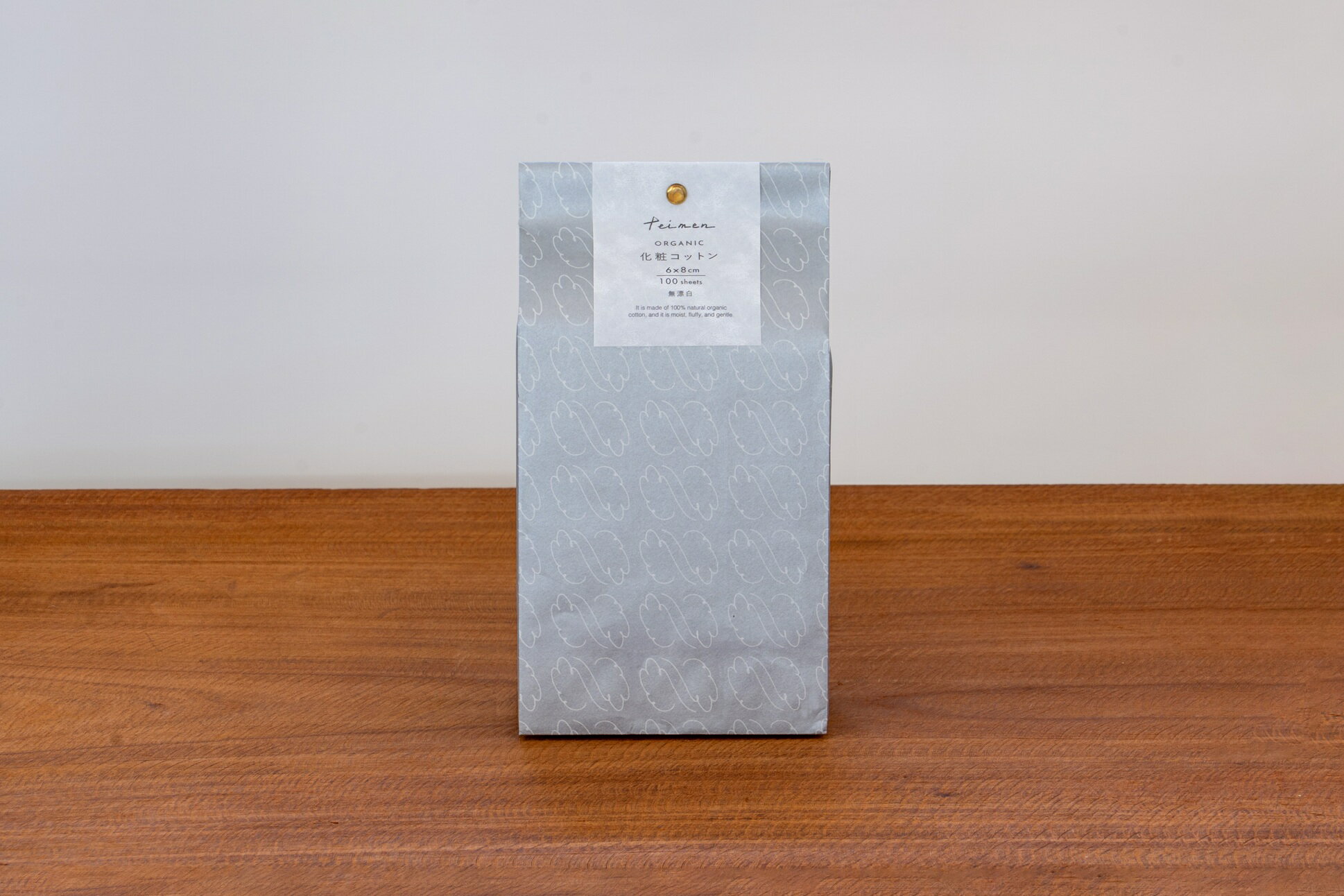 オーガニックコットン 化粧綿 6×8cm 「100枚入」